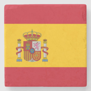 Spanische Flagge (Spanien) Steinuntersetzer
