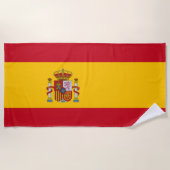 Spanische Flagge (Spanien) Strandtuch (Vorderseite)