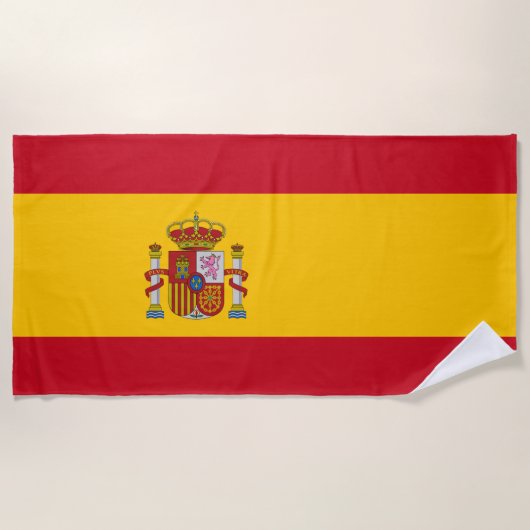 Spanische Flagge (Spanien) Strandtuch (Vorderseite)