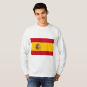 Spanische Flagge (Spanien) T-Shirt (Vorne ganz)