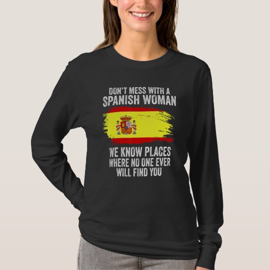Spanische Flagge Spanien T-Shirt (Vorderseite)