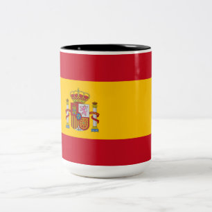 Spanische Flagge (Spanien) Zweifarbige Tasse