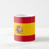 (Spanische) Flagge Spaniens Kaffeetasse (Mittel)