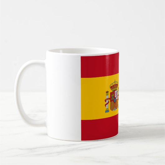(Spanische) Flagge Spaniens Kaffeetasse (Links)