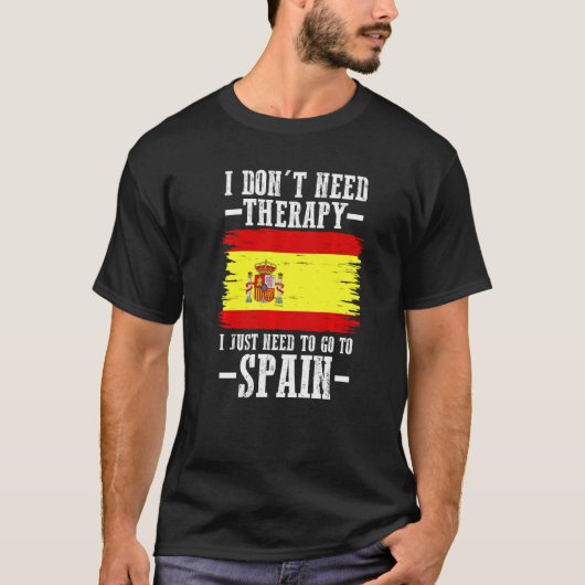 Spanische Flagge Spaniens T-Shirt (Vorderseite)