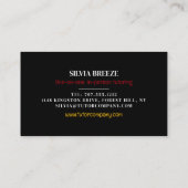 Spanische Flagge, Spanischer Sprachlehrer, Lehrer Visitenkarte (Rückseite)