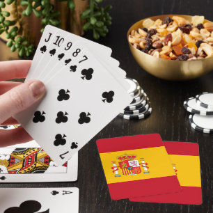 Spanische Flagge Spielkarten