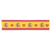Spanische Flagge / Sportfans Haus / Spanien Kurze  Kurzer Tischläufer (Horizontal)