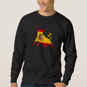 Spanische Flagge Stierkampf Rennen mit den Stieren Sweatshirt