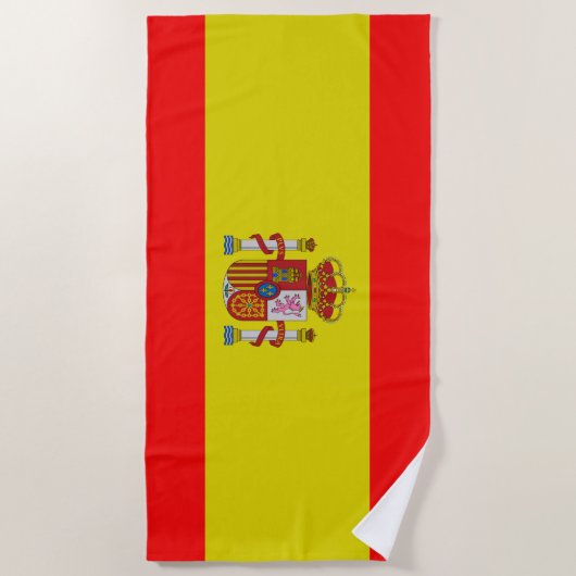 Spanische Flagge Strandtuch (Vorderseite)
