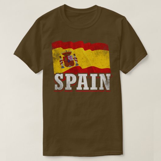 Spanische Flagge T-Shirt (Design vorne)