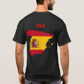 spanische Flagge T-Shirt (Rückseite)