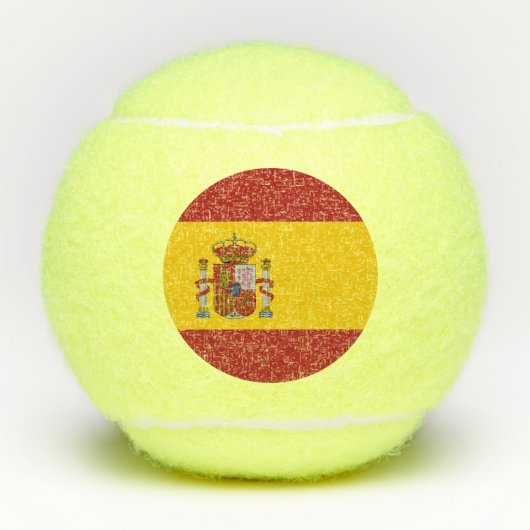 Spanische Flagge Tennisbälle (Vorderseite)
