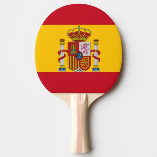 Spanische Flagge Tischtennis Schläger (Vorderseite)