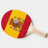 Spanische Flagge Tischtennis Schläger (Seitenansicht)
