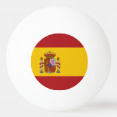 Spanische Flagge Tischtennisball (Rückseite)
