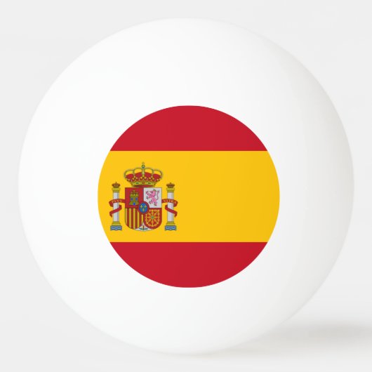 Spanische Flagge Tischtennisball (Vorderseite)