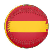 Spanische Flagge und Wappen Patriotisch Baseball (Vorderseite Links)