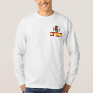 Spanische Flagge und Wappen Patriotisch T-Shirt