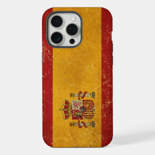 Spanische Flagge Vintage Grunge iPhone 15 Pro Max Hülle