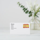 Spanische Flagge Visitenkarte (Stehend Vorderseite)