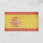 Spanische Flagge Visitenkarte (Rückseite)