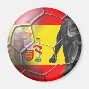 Spanische Flaggen-Fußball Spanien-Fußballgeschen Magnet