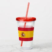 Spanische Flaggentumoren Acryltrinkbecher (Rückseite)