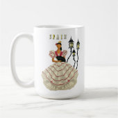 Spanische Flamenco Tänzerin Spanien Kaffeetasse (Links)