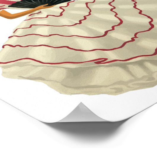 Spanische Flamenco Tänzerin Spanien Poster (Ecke)