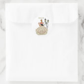 Spanische Flamenco Tänzerin Spanien Runder Aufkleber (Tasche)