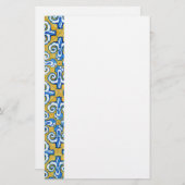 Spanische Fliese Briefpapier (Vorne/Hinten)