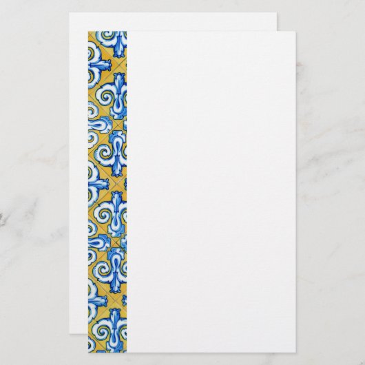 Spanische Fliese Briefpapier (Vorne/Hinten)