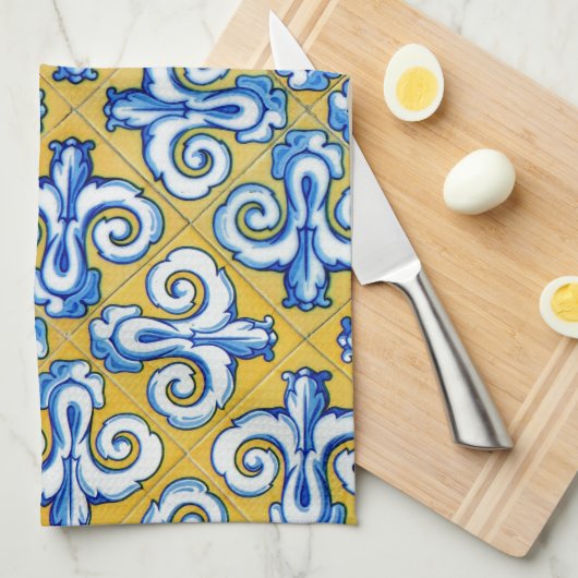 Spanische Fliese Küchentuch (Viertel Falte)