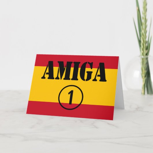 Spanische Freundinnen: UNO Amiga-Numero Karte (Vorderseite)