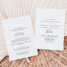 Spanische Front & Back Wedding