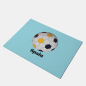 Spanische Fußball Fußmatte (Schrägansicht)