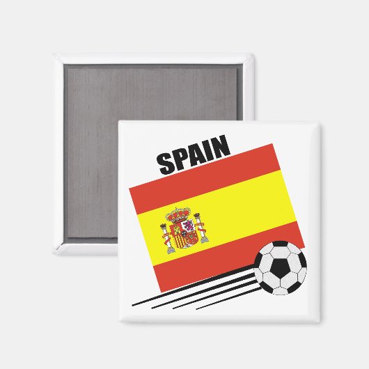 Spanische Fußballmannschaft Magnet (Vorderseite/Rückseite)