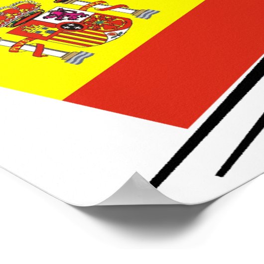 Spanische Fußballmannschaft Poster (Ecke)
