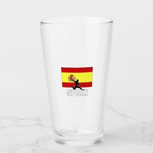 Spanische Fußballnationalmannschaft Glas (Vorderseite)