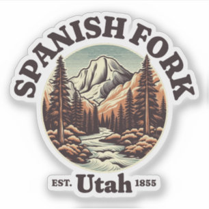Spanische Gabel, Utah Aufkleber