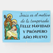 Spanische Geburt Jesus ist die Weihnachtszeit Banner (Horizontal)