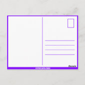 Spanische Geburtskarte Postkarte (Rückseite)