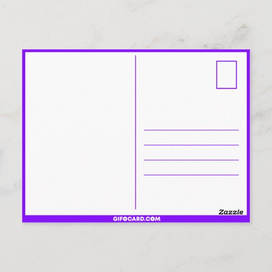 Spanische Geburtskarte Postkarte (Rückseite)