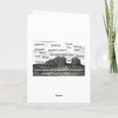 Spanische Geburtstags-Karte Karte (Rückseite)