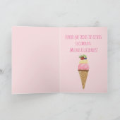 Spanische Geburtstagskarte Eiscreme Karte (Innenseite)