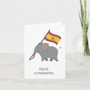 Spanische Geburtstagskarte - feliz cumpleaños Karte
