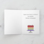 Spanische Geburtstagskarte Karte (Innenseite)