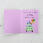 Spanische Geburtstagskarte Retro Fiat 500 Karte (Innenseite)