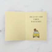 Spanische Geburtstagskarte Retro Fiat 500 Karte (Innenseite)